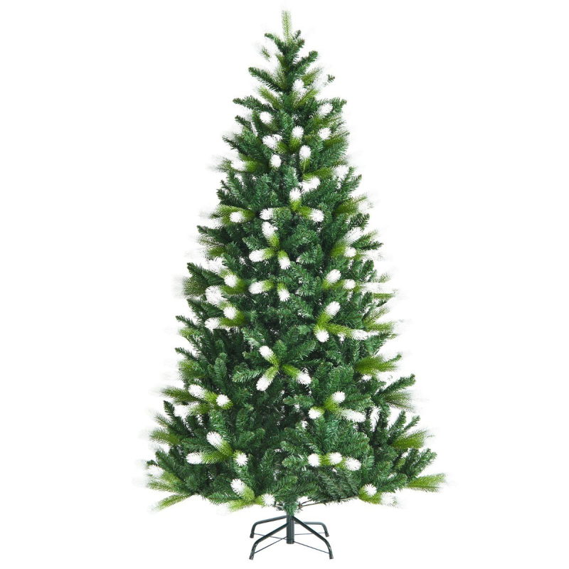 Vihreä 180 cm luminen tekokuusi 850 oksalla