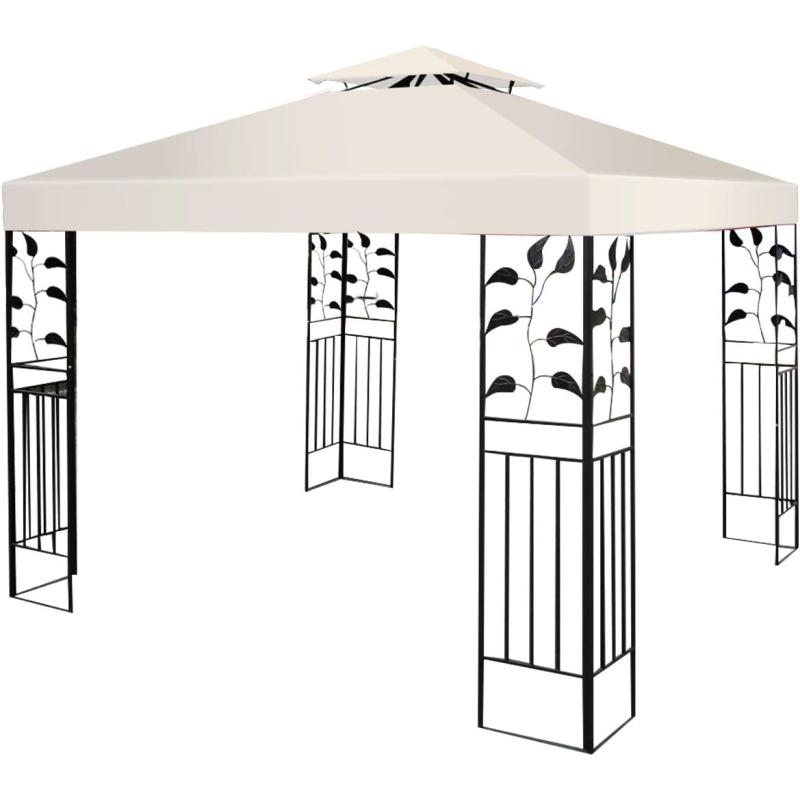 Varaosakatos 300x300 cm paviljonkiin viininpunainen polyesteri