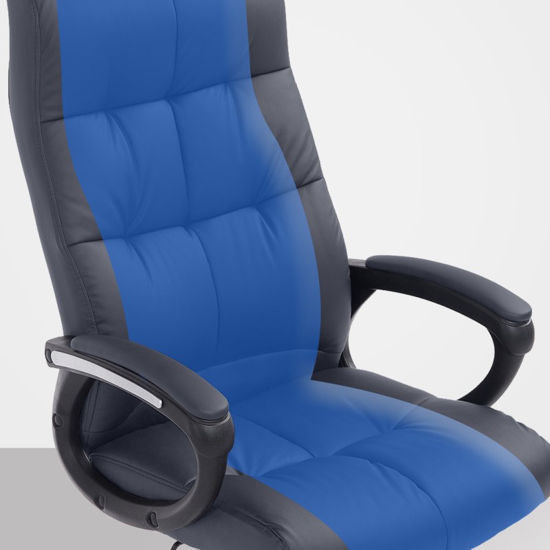 XXL-toimistotuoli keinonahkainen ergonominen korkea selkänoja säädettävä korkeus