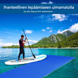 Kelluva oranssi vesimatto, repeämätön XPE-vaahto, 355x183 cm