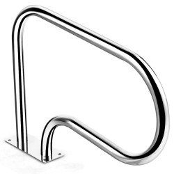 Ruostumaton teräs uima-altaan käsijohde kaarevalla muotoilulla