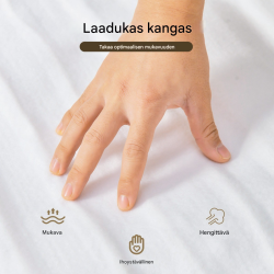 Lämmitettävä patjansuojus kaukosäätimellä ja ajastimella, valkoinen