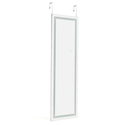 Valkoinen 2-in-1 kokovartalopeili säädettävällä LED-valaistuksella