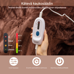 Sähköinen flanelli heittopeitto 150x200 cm, automaattinen sammutus