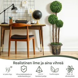 Keinotekoinen puu ruukussa vihreä sisä- ja ulkokäyttöön