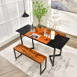 Tietokonepöytä musta 160x60 cm koukulla ja säätöjaloilla