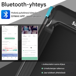 Taitettava juoksumatto kotiin bluetoothilla ja LED-näytöllä sininen