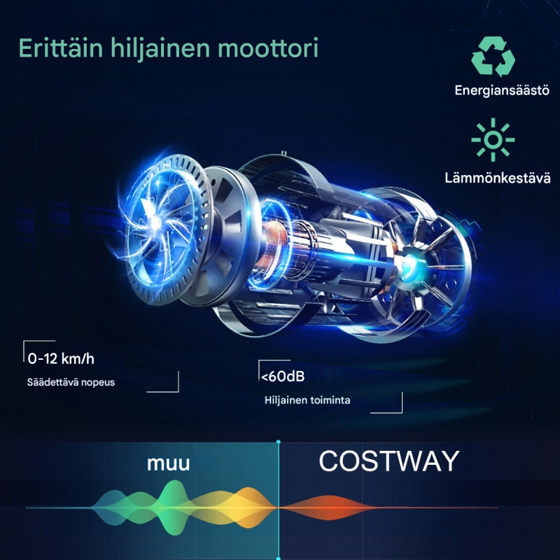 Taitettava juoksumatto kotiin bluetoothilla ja LED-näytöllä hopea