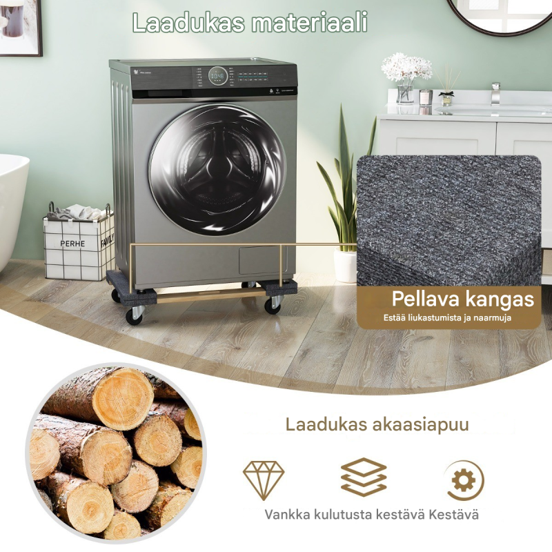 Luonnollinen puinen kuljetusvaunu 450 kg kantavuudella