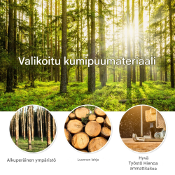 Säädettävä harmaa vaatepuu 8 koukulla, massiivipuuta