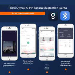 Taitettava 2-in-1 juoksumatto valkoinen, hiljainen moottori, LED-näyttö