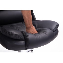 Ergonominen toimistotuoli keinonahalla säädettävä korkeus keinutoiminto pyörillä