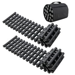 Renkaiden vetomattojen 2 kpl pakkaus musta hätätilanteisiin