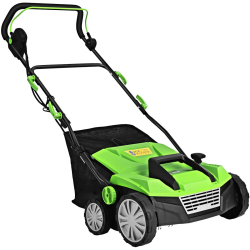 Sähköinen vihreä ruohonleikkuri 1800W 2-in-1 korkeussäätö