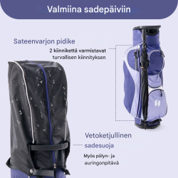 Naisten oikeakätinen 11-osainen golfsetti sadesuojalla lila - oikeakätinen