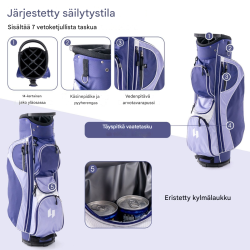 Naisten oikeakätinen 11-osainen golfsetti sadesuojalla lila - oikeakätinen