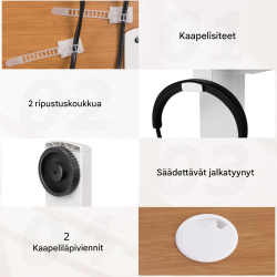 Sähköisesti säädettävä seisomapöytä 120x60 cm, luonnonväri