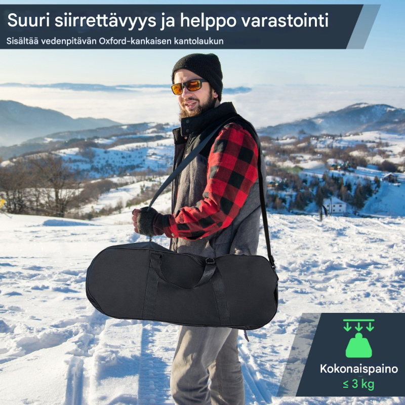 Lumikenkäsetti 4-in-1 aikuisille ja lapsille, sininen