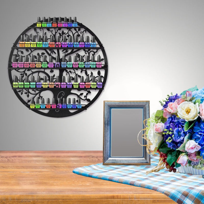 Musta rautahylly kynsilakoille ja kosmetiikalle 5 tasoa