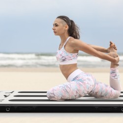 Ilmatäytteinen hopea voimistelumatto 300 cm sähköpumpulla