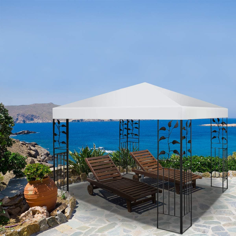 Beige paviljongin varakatto vedenpitävä 300x300 cm