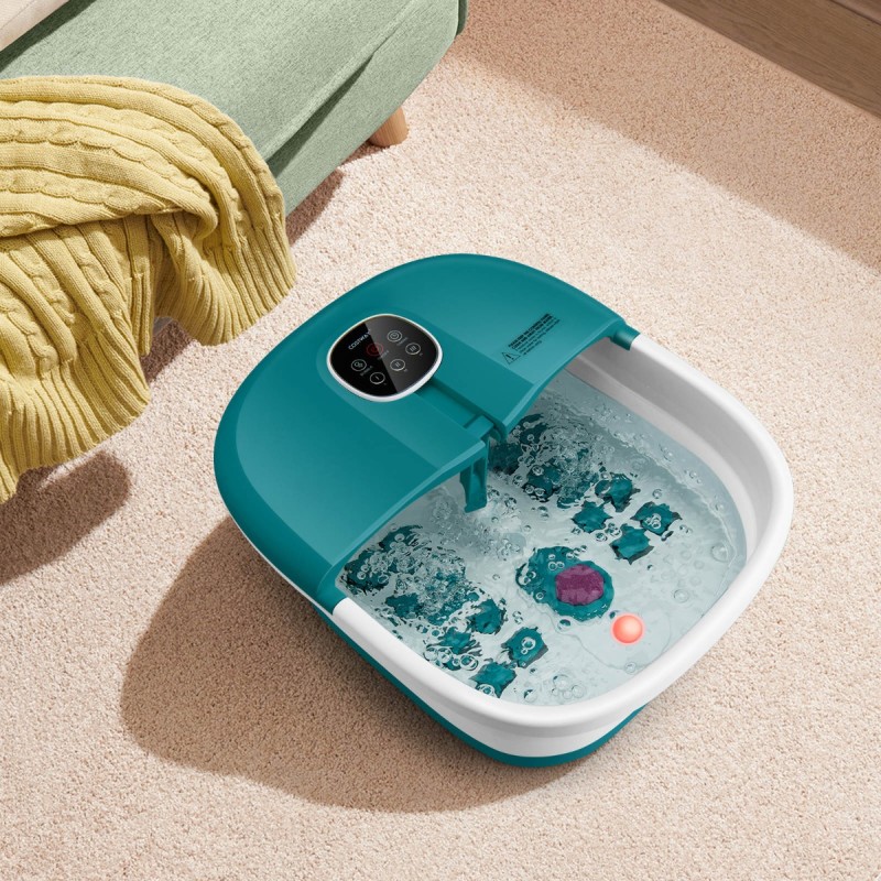 Taitettava jalkakylpymassalaite kaukosäätimellä ja PTC-lämmityksellä