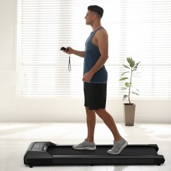 2 in 1 juoksumatto työpöydän alle musta LED-näytöllä