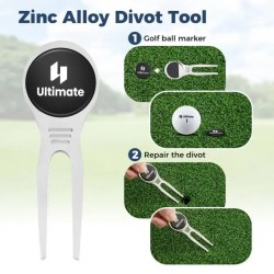 Täydellinen miesten golf-lahjasetti sininen lahjapakkaus