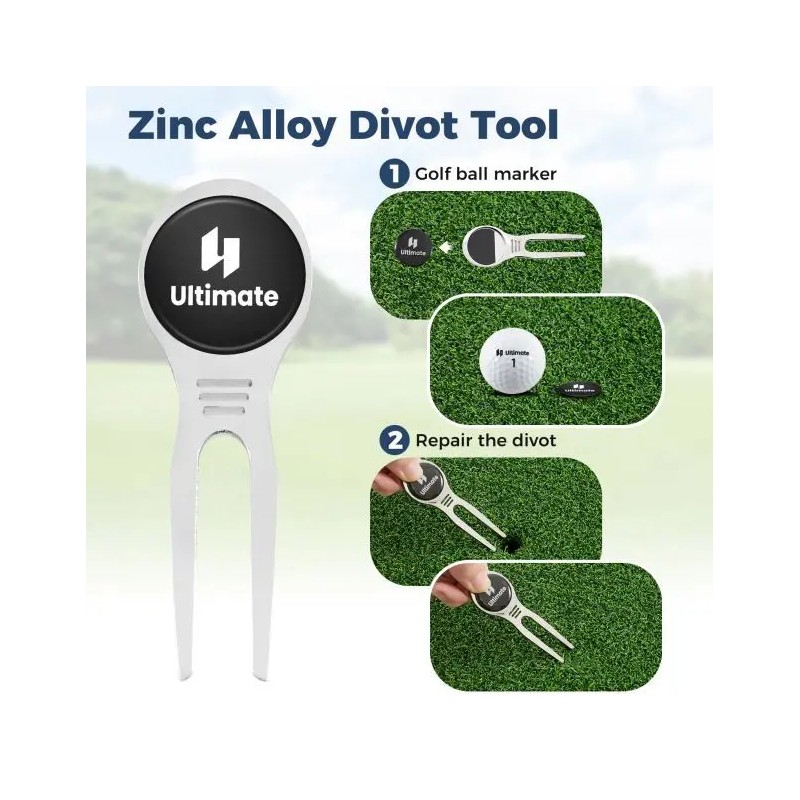 Täydellinen miesten golf-lahjasetti sininen lahjapakkaus