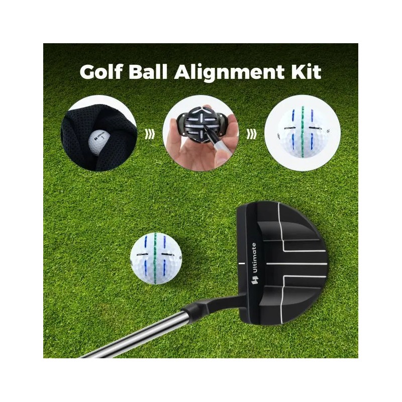 Täydellinen miesten golf-lahjasetti sininen lahjapakkaus