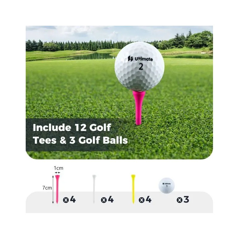 Täydellinen miesten golf-lahjasetti sininen lahjapakkaus