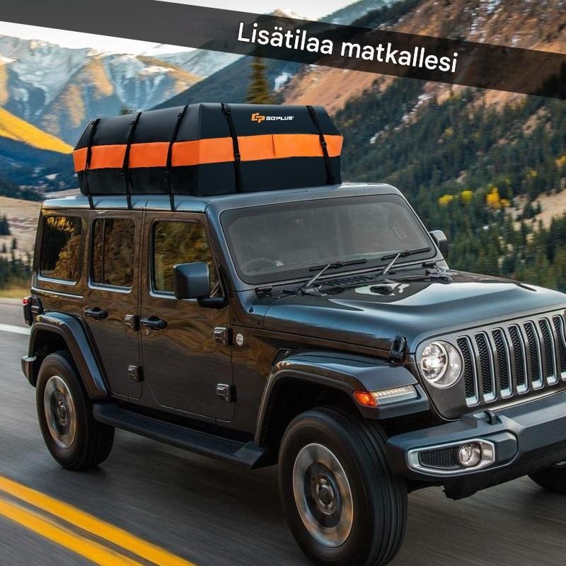 Vedenpitävä 560L kattokuljetuslaukku kaikille ajoneuvoille musta