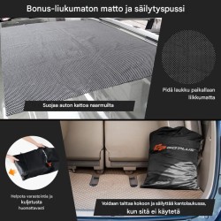 Vedenpitävä 560L kattokuljetuslaukku kaikille ajoneuvoille musta