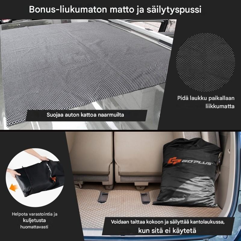 Vedenpitävä 560L kattokuljetuslaukku kaikille ajoneuvoille musta