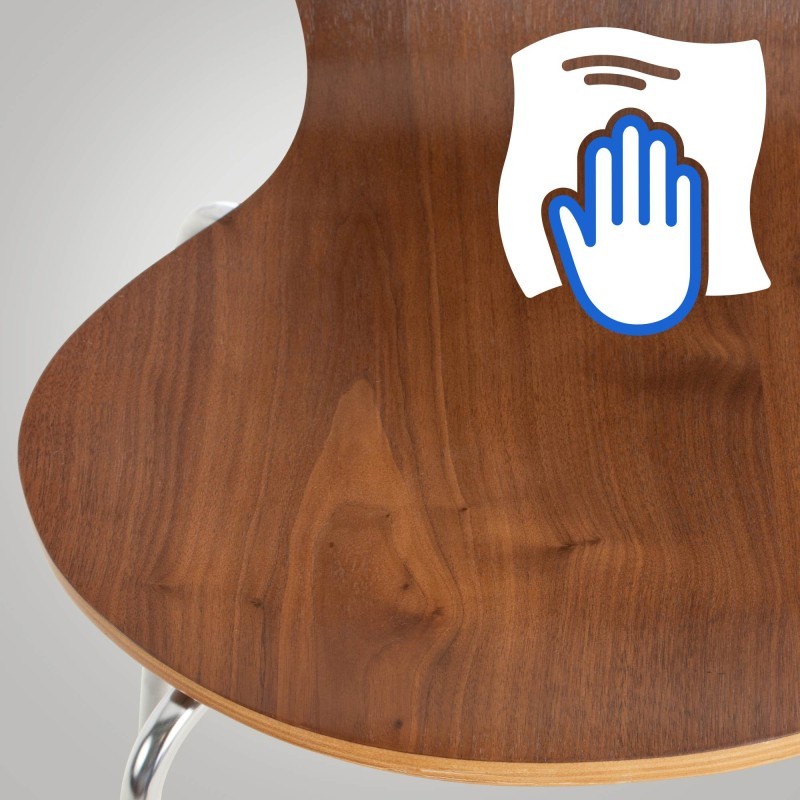 Outlet: Calisto pinottava tuoli puuistuimella ja metallijalustalla - Pähkinä (UUSI TUOTE - AVATTU PAKKAUS)