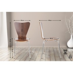 Outlet: Calisto pinottava tuoli puuistuimella ja metallijalustalla - Pähkinä (UUSI TUOTE - AVATTU PAKKAUS)