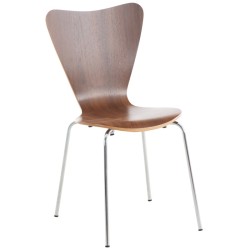 Outlet: Calisto pinottava tuoli puuistuimella ja metallijalustalla - Pähkinä