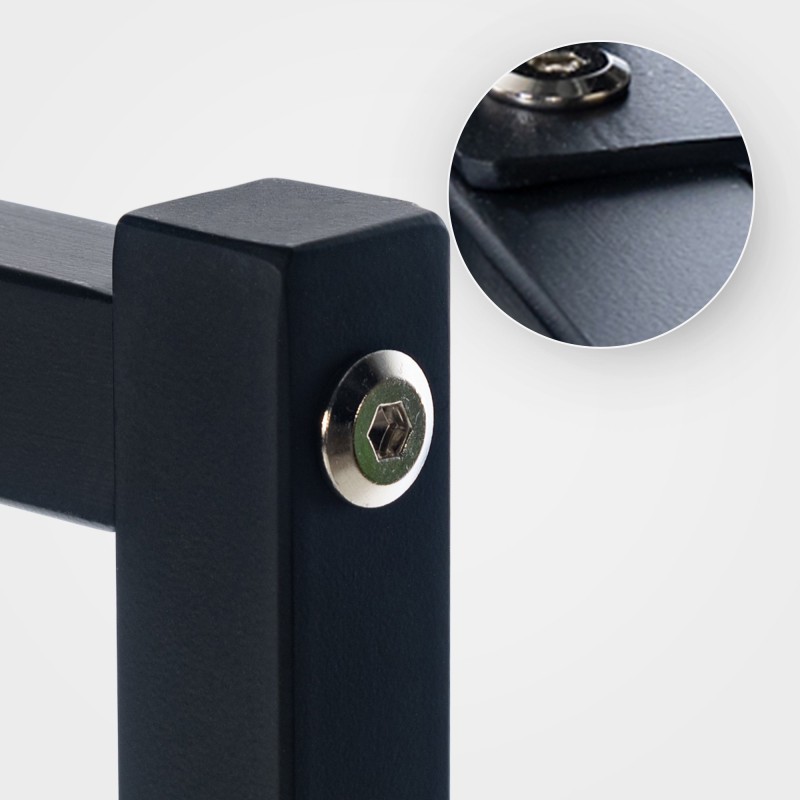 Outlet: Teollinen vaaterekki melva loft-tyyliin säilytysratkaisu kotiin (UUSI TUOTE - AVATTU PAKKAUS)