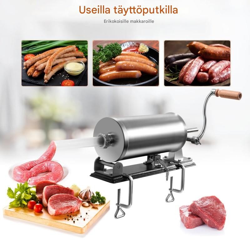 Ruostumaton teräs makkarakone 3,6L neljällä täyttöputkella