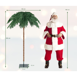 Trooppinen joulupuu 180 cm, 250 LED-valoa, vihreä