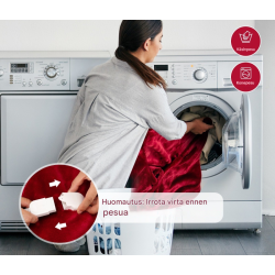 Sähköinen lämpöpeitto 9 lämmitystasoa punainen flanelli