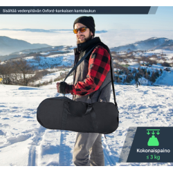 Monipuolinen 4-in-1 lumikenkäsetti aikuisille ja lapsille sininen