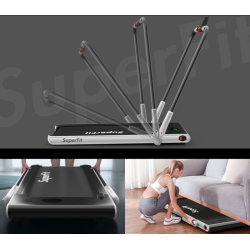 Säädettävä hopea juoksumatto Bluetoothilla ja taittotoiminnolla