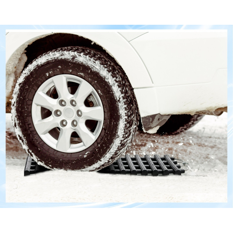 Renkaiden vetomattojen 2 kpl pakkaus, musta, hätätilanteisiin