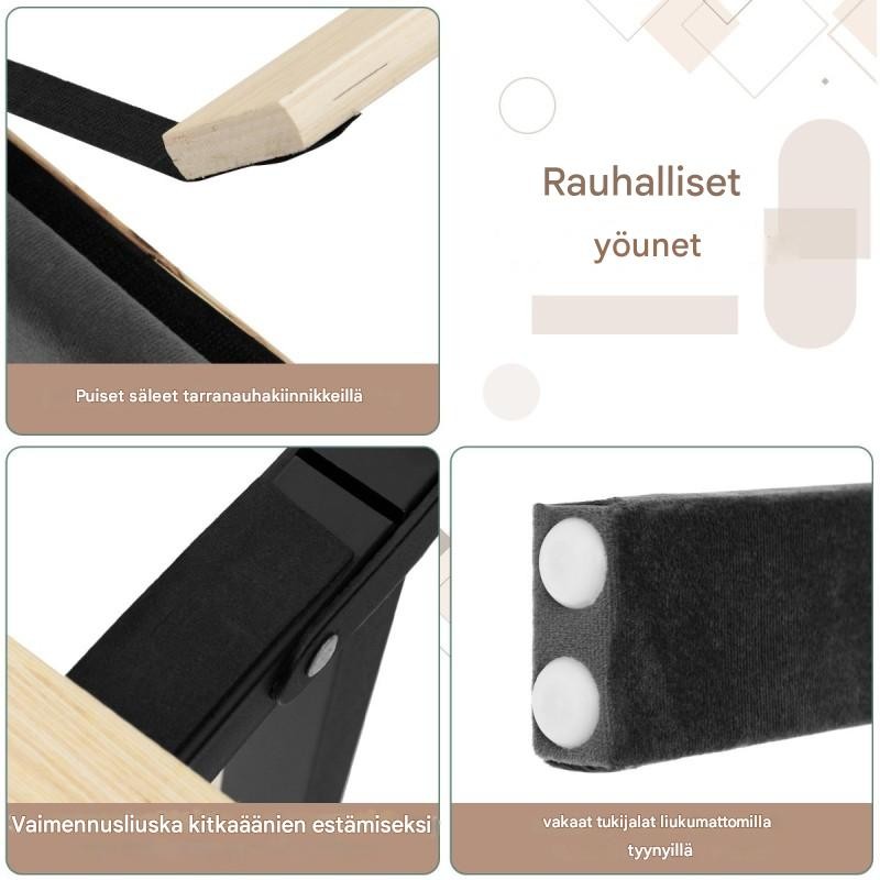 Harmaa pehmustettu parisänky 200x140 cm säilytystilalla