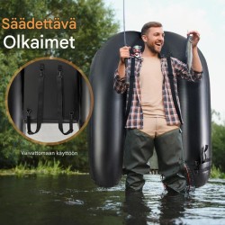 V-muotoinen kalastusvene camouflage vavanpidikkeellä ja kalamitalla