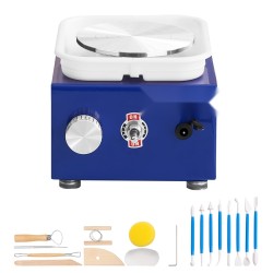 Mini kolmenkymmenen watin sähködreija keraamiseen työskentelyyn kaksi pyörölevyä esiliina