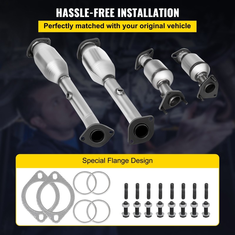 Pakosarja 4.0L Nissan Pathfinder/Frontier/Xterra, ruostumaton teräs, keraaminen rakenne