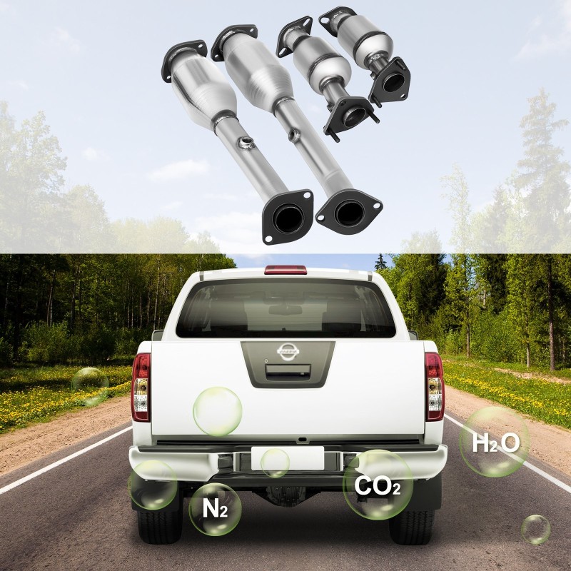 Pakosarja 4.0L Nissan Pathfinder/Frontier/Xterra, ruostumaton teräs, keraaminen rakenne