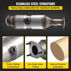 Katalysaattori 2003-2007 Honda Accord 2.4L L4 ruostumatonta terästä